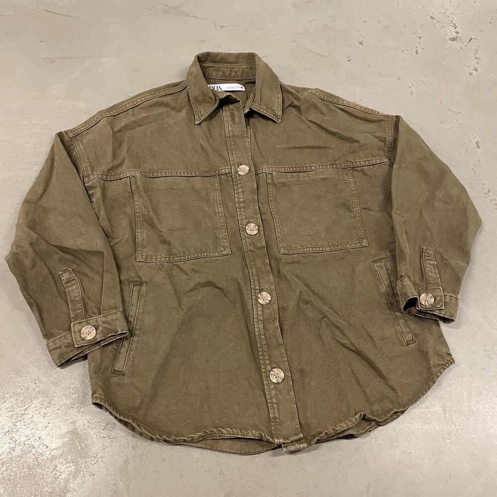 Y2K Zara button up flannel shirt